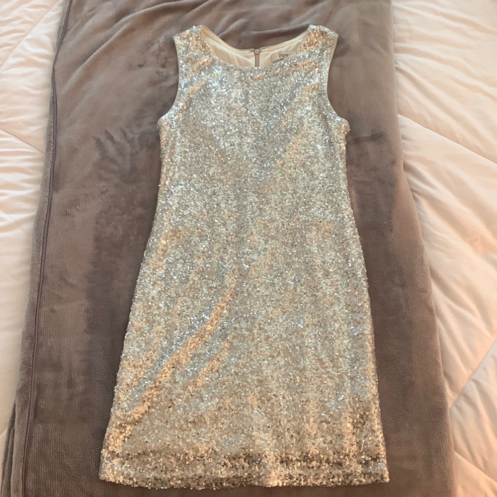 Glittery sequined F21 shift dress